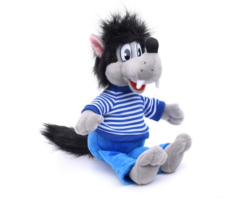 Мягкая игрушка "Волк" 20см, "Ну, погоди. Союзмультфильм", муз. чип, в коробке