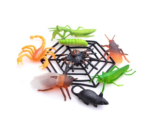 Игрушка пластизоль "Насекомые 3" ассортименте 17 шт, в пакете