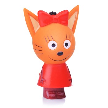 Игрушка для ванны "Три Кота" Карамелька, в сетке