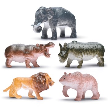 Пластизоль "Дикие животные" 5 шт. в пакете