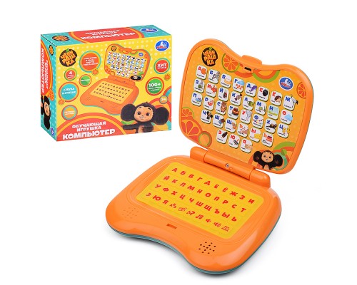 Обучающий компьютер Азбука. Чебурашка (100 песен, стихов и звуков) в коробке