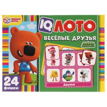 IQ-лото "Ми-ми-мишки. Веселые друзья" 24 пластиковые фишки