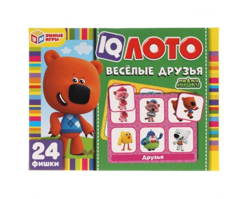 IQ-лото "Ми-ми-мишки. Веселые друзья" 24 пластиковые фишки