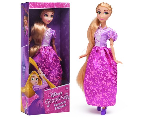 Кукла 29 см Рапунцель (руки и ноги сгибаются, реал. ресницы в коробке)
