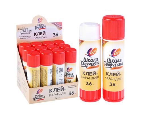 Клей-карандаш "Школа творчества" 36 г