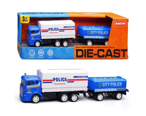 Машина "Полиция города" металл, в коробке