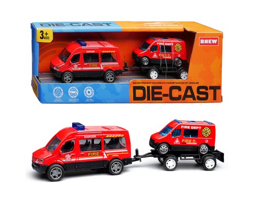 Машина "Пожарная служба" металл, вкоробке