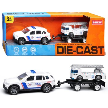 Машина "Городская служба полиции" металл, в коробке