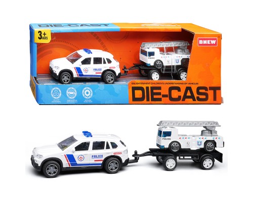 Машина "Городская служба полиции" металл, в коробке