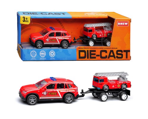 Машина "Городская служба пожарной охраны" металл, в коробке