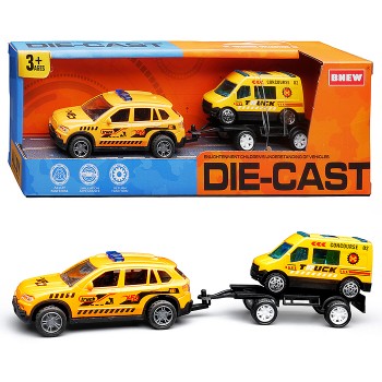 Машина "Городская стройка" металл, в коробке