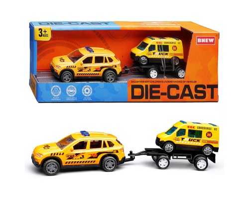 Машина "Городская стройка" металл, в коробке