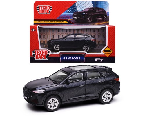 Машина металл Haval f7 10,5 см, (черный) инерц, в коробке