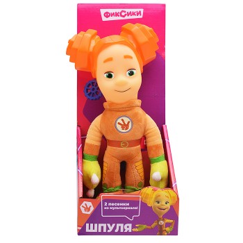Мягкая игрушка "Фиксики" Шпуля 27см, муз. чип, в коробке