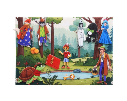 Золотой ключик, фетр