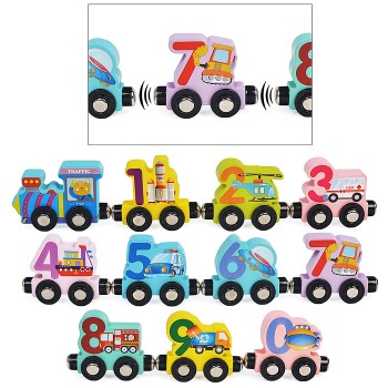 Обучающая игрушка "Занимательный паровозик с цифрами-2" в пакете