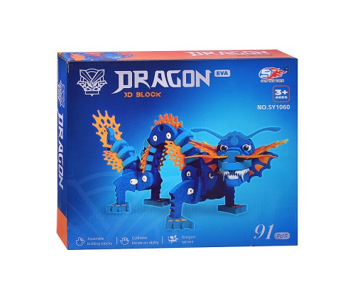Конструктор "Дракон" (91 дет.) в коробке
