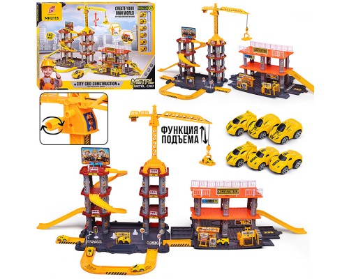 Парковка "Приключения на стройке" (142 предметов) в коробке