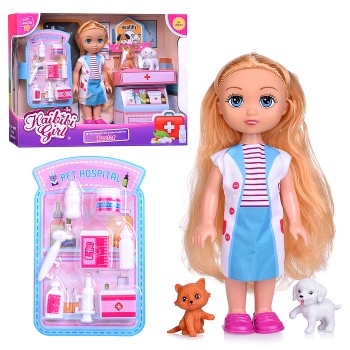 Кукла "Ветеринар" с аксессуарами, в коробке