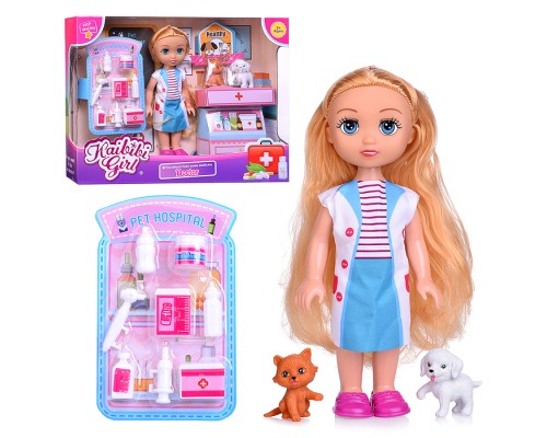 Кукла "Ветеринар" с аксессуарами, в коробке