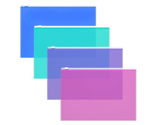 ZIP-пакет пластиковый Fizzy Vivid, B5, ассорти