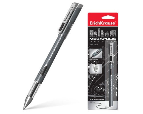 Ручка гелевая Megapolis Gel, цвет чернил черный