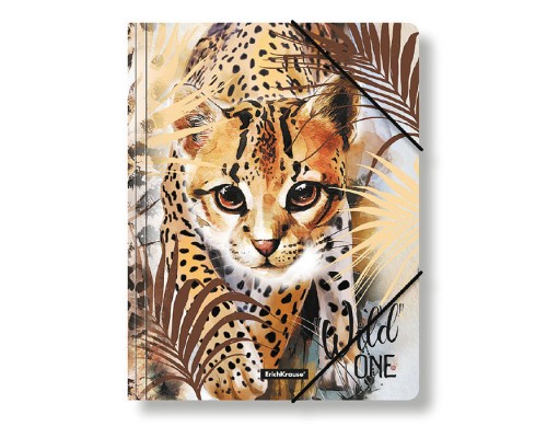 Папка на резинках пластиковая Wild Cat, A4