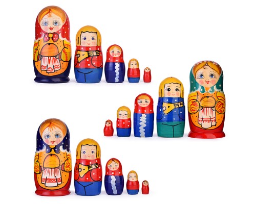 Матрешка Семья 5 в 1 (матушка)