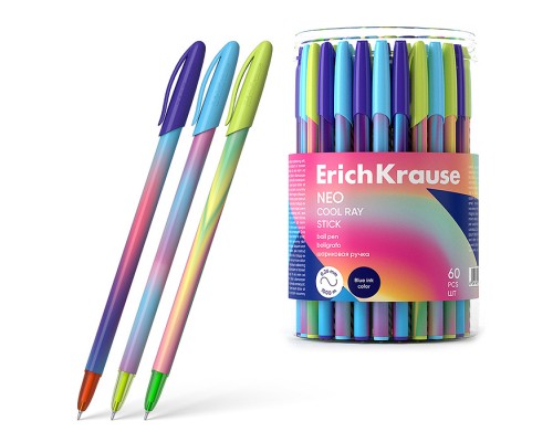 Ручка шариковая Stick Cool Ray 0.7, Super Glide Technology, цвет чернил синий