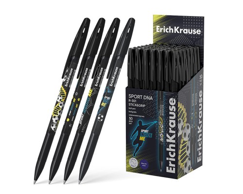 Ручка шариковая Stick&Grip Sport DNA 0.7, цвет чернил синий