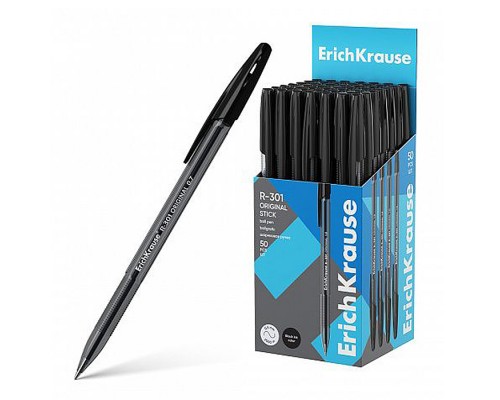 Ручка шариковая R-301 Stick Original 1.0, цвет чернил черный (в коробке по 50 шт.)