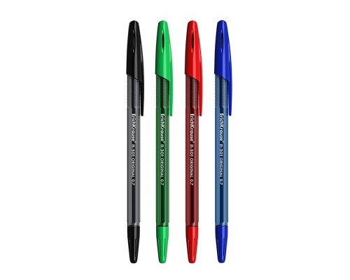 Ручка шариковая R-301 Original Stick 0.7, цвет чернил синий, черный, красный, зеленый