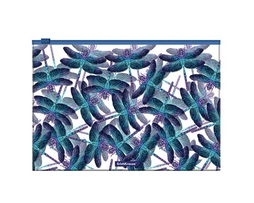 Zip-пакет пластиковый Neon Dragonflies, A4 (в пакете по 12 шт.)