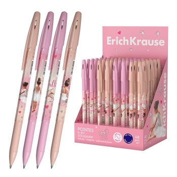 Ручка шариковая R-301 Stick&Grip Pointes 0.7, цвет чернил синий