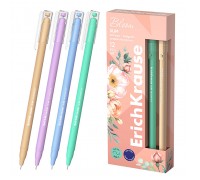 Ручка шариковая Slim Stick Pastel Bloom 0.7, цвет чернил синий