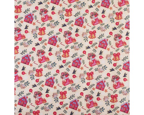 Упаковочная бумага супергладкая, целлюлозная, повышенной плотности, рулон в термоусадочной пленке, размер 70х100 см.