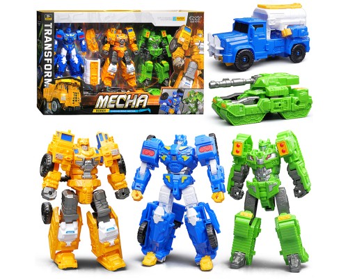 Робот трансформирующийся в спецтехнику, в коробке