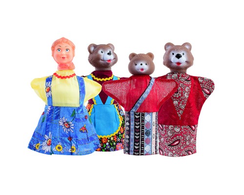 Кукольный театр "Три медведя" (4 персонажа)