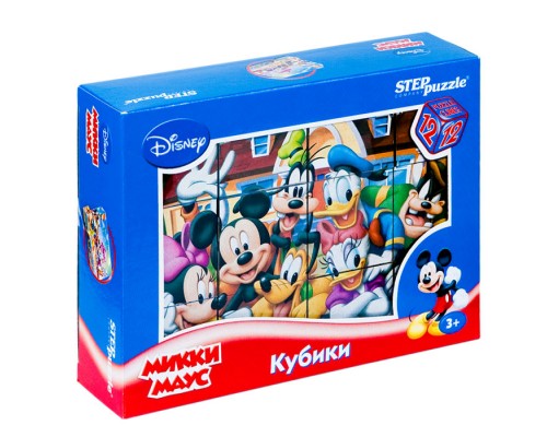 Кубики 12шт "Дисней "Микки Маус"