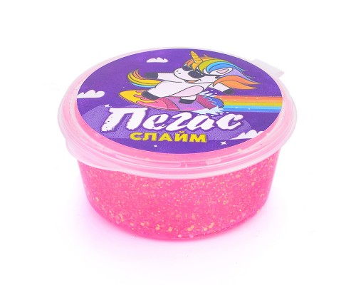 Слайм Пегас, 50 гр. неоновый коралловый