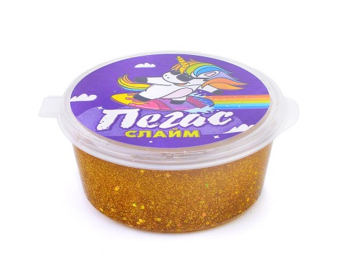 Слайм Пегас, 50 гр. голография золото