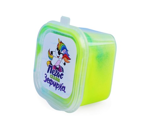 Слайм Зефирка, 50 гр., два цвета: синий и желтый