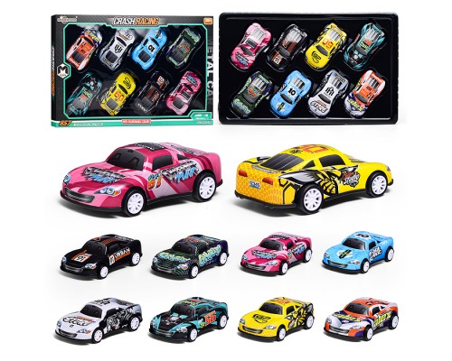 Набор машин "Дорожная гонка" металл, в коробке