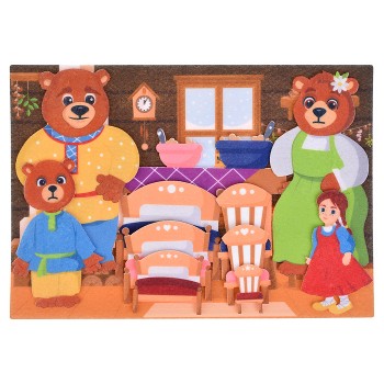 Три медведя, фетр