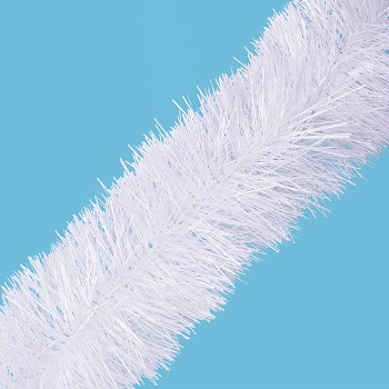 Мишура "Праздничная" белая, 10см х 2м