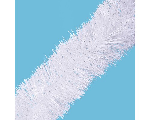 Мишура "Праздничная" белая, 10см х 2м