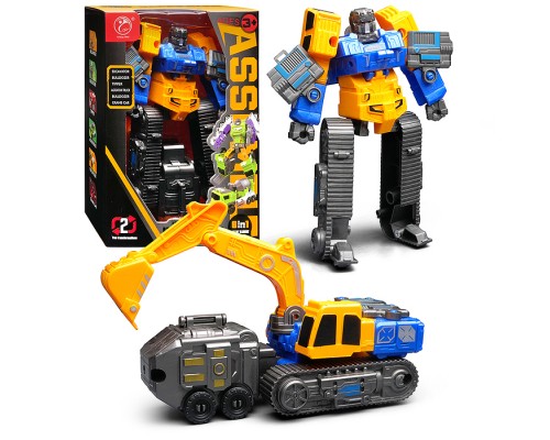 Робот трансформирующийся в экскаватор, в коробке