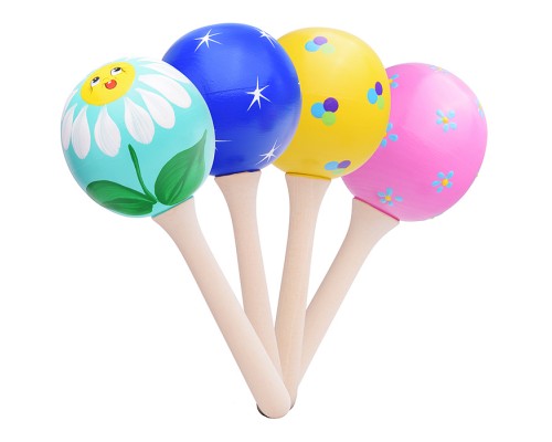 Маракас деревянный большой акриловый