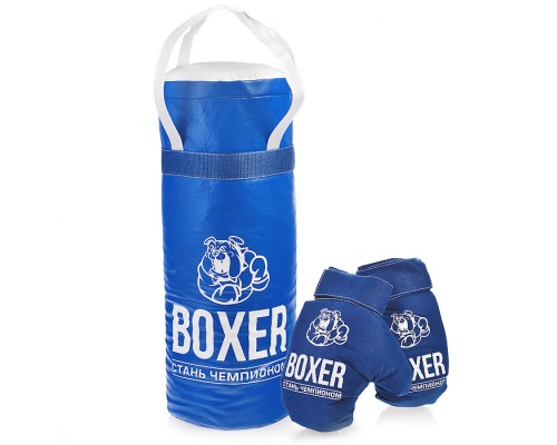 Боксерский набор №3А 50см (груша-экокожа, перчатки-текстиль)