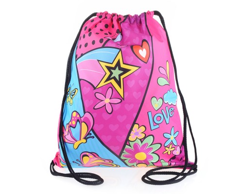 Мешок для обуви "Love" 1 отделение, 320х420мм, полиэстер, 210 ден